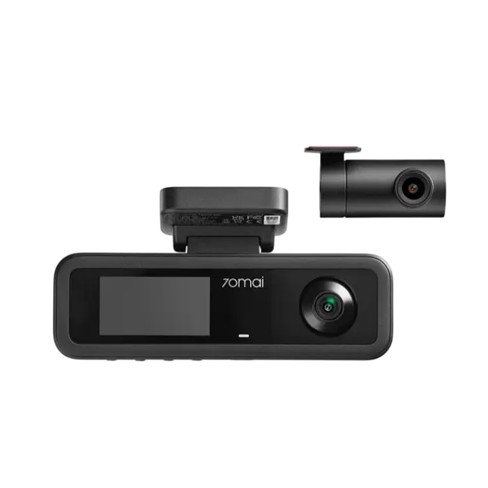 70mai Dash Cam T400 with Rear Cam (RC21) 3Channel, Black