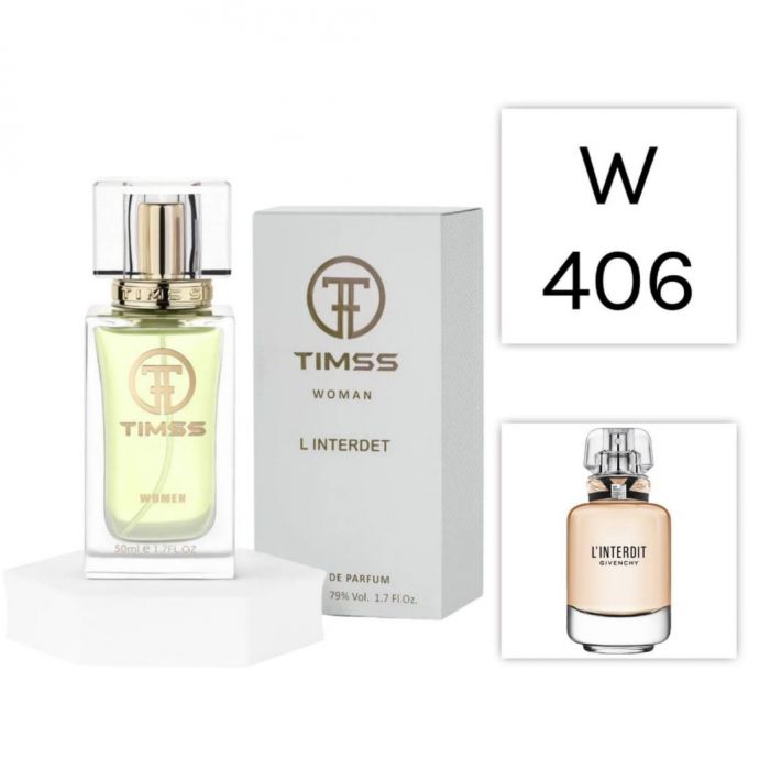 Parfum TIMSS W 406 L’Interdit (50 ml) - Inspirat de L’Interdit Le Parfum Givenchy
