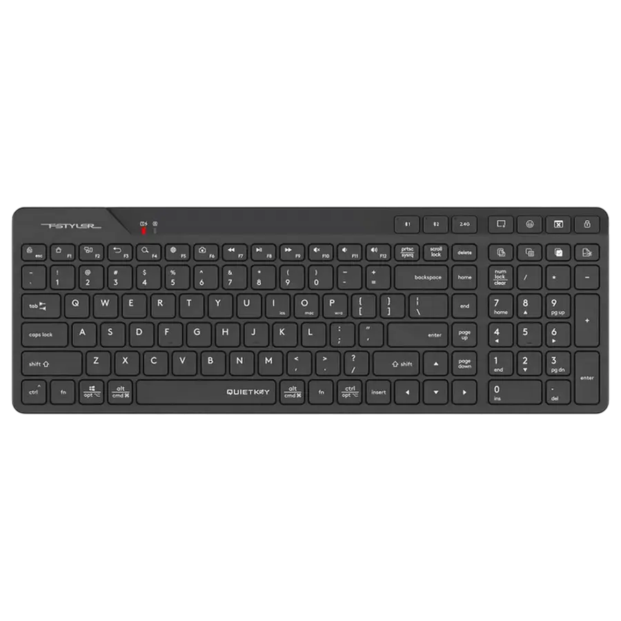 Tastatură A4Tech FBK27C AS, Fără fir, Negru