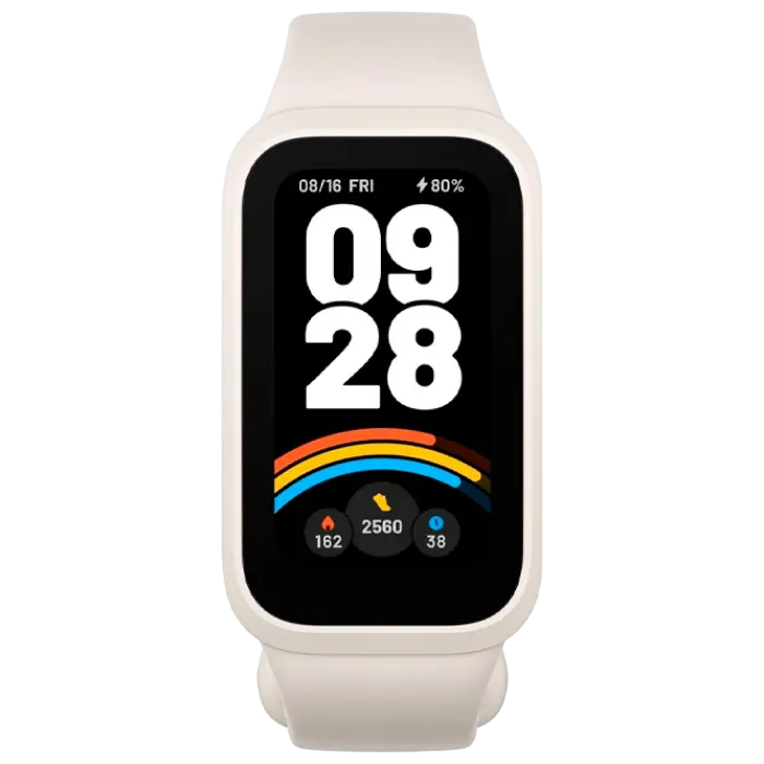 Ceas Sport/Antrenament Xiaomi Smart Band 9 Active, Bej | Alb