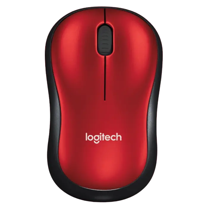 Mouse Wireless Logitech M185, Roșu