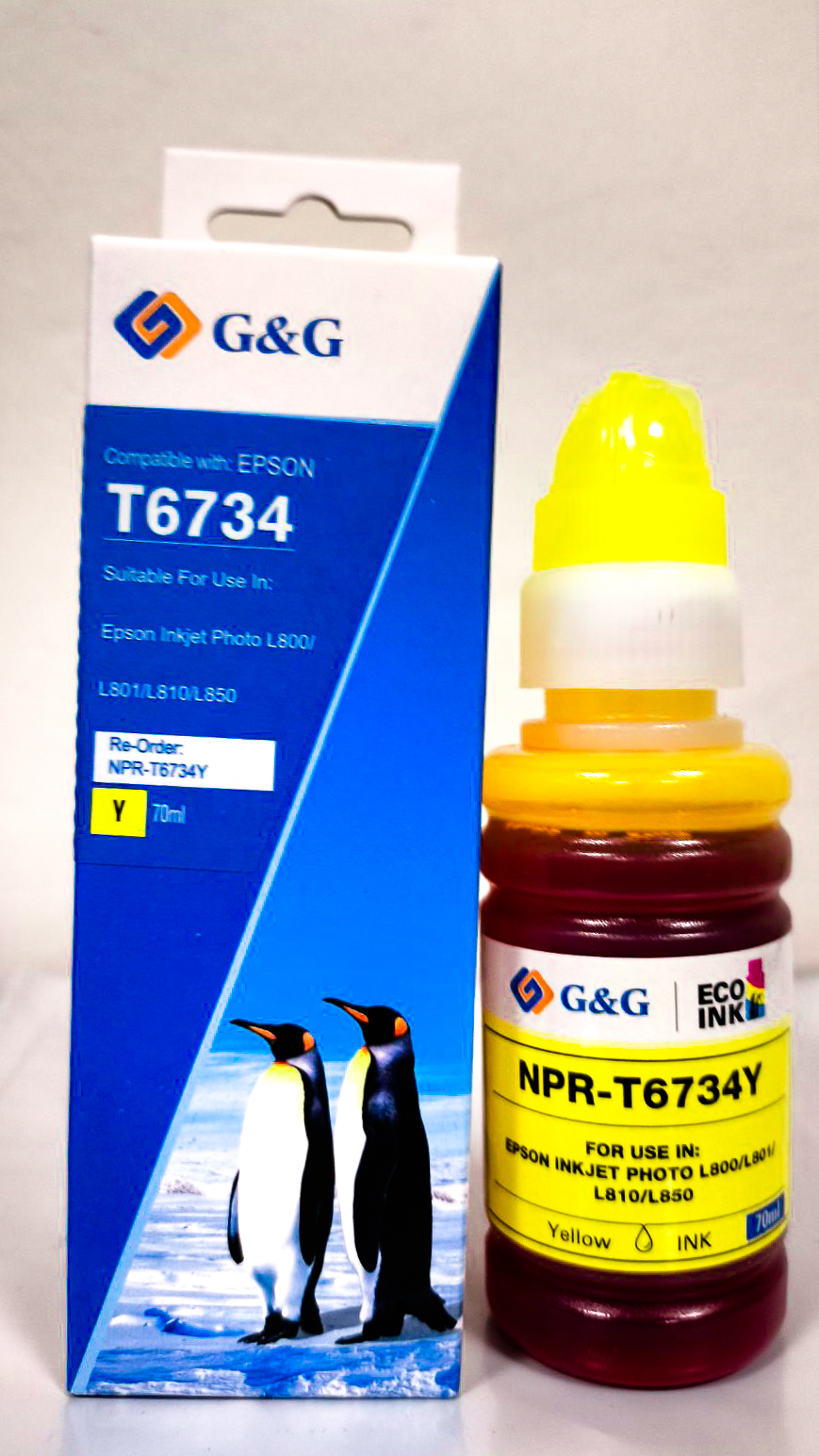 Cerneală Epson Premium compatibilă Yellow T66444A/T67  L100/L200/L132 - 70ml