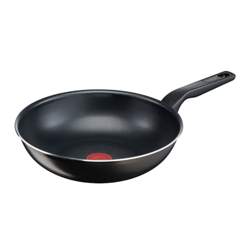 Tigaie WOK Tefal C3841953, 28cm, Negru
