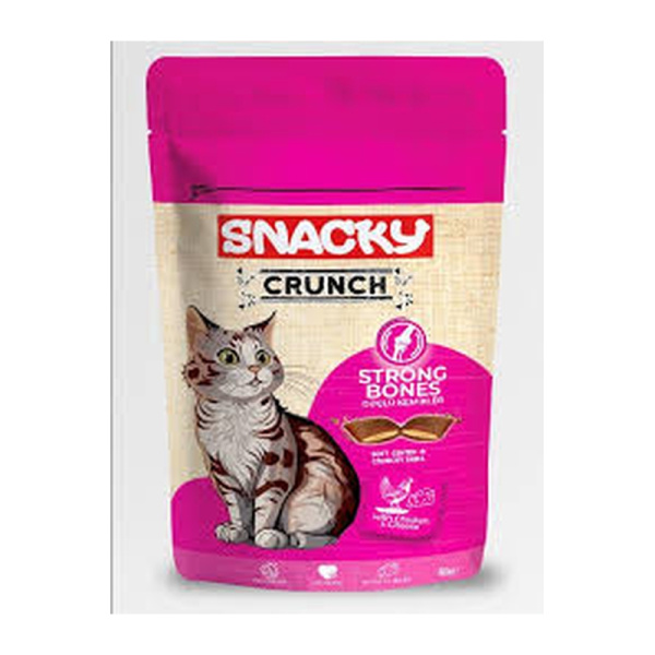 Snacky Cat Crunch (Strong Bones) Chicken-Cheese 60g (SNCS-005)