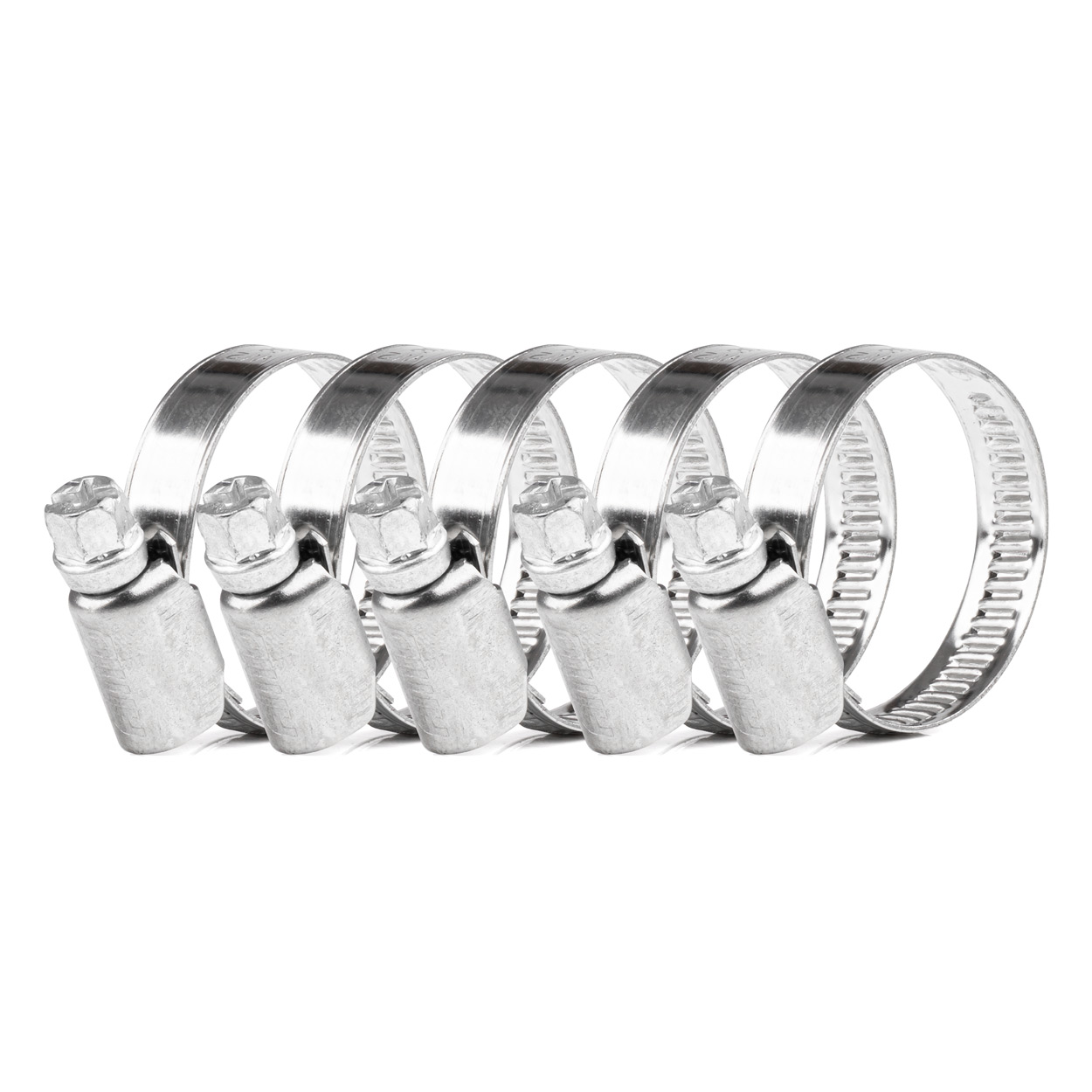 04582 Clema cu surub 5pcs. 16-27mm/9mm W2 metal