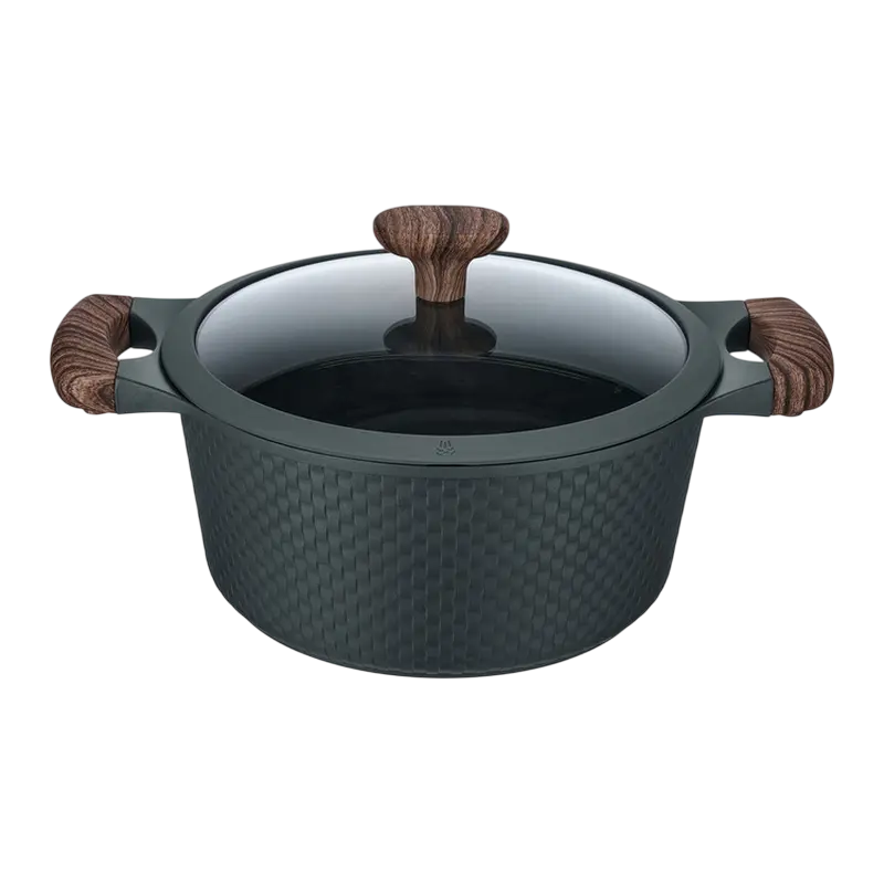 Cratiță RESTO 93903, 4,2L, 24cm, Negru
