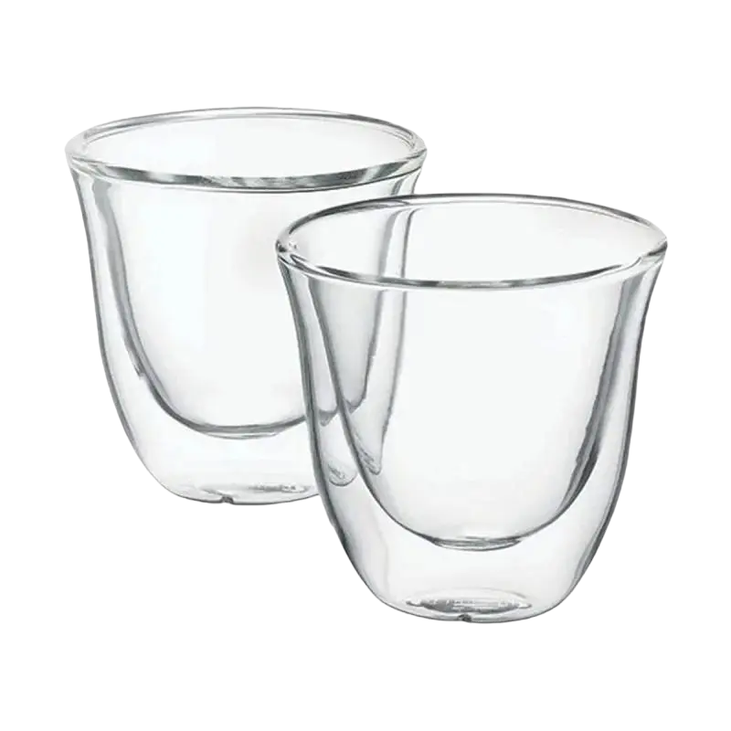 Set de pahare De'Longhi 60 ml 2 buc, Transparent