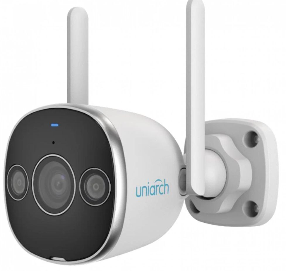 Camera IP Wireless Uniarch Uho-B2D-M3F3D, 3MP, H.265, 2.8mm, IR20m, Mic, mSD, IP67