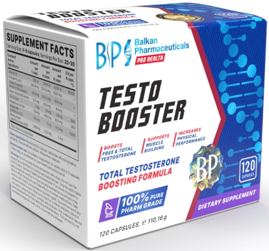 Testo Booster, 120 capsule | Balkan Pharmaceuticals