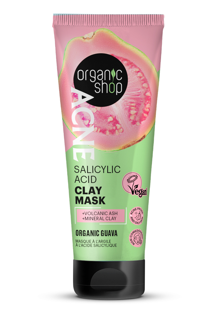 Organic Shop Acne Mască de argilă cu acid salicilic 75ml