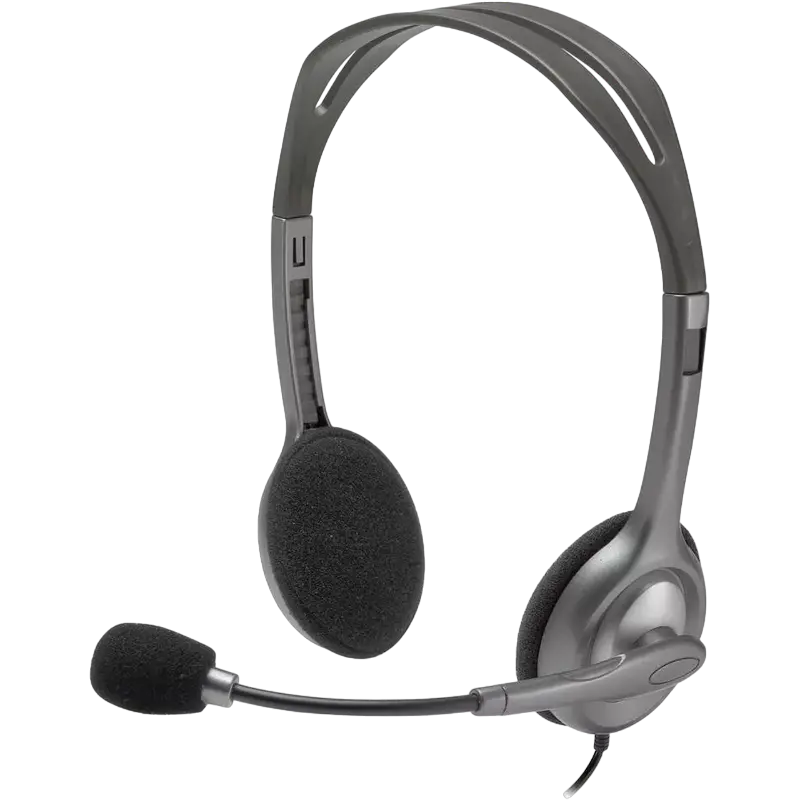 Căști Logitech H111, Gri
