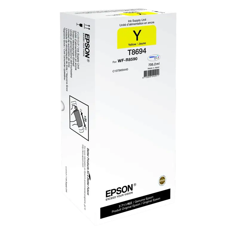 Recipient de cerneală Epson C13T8694, 1520,5ml, Galben