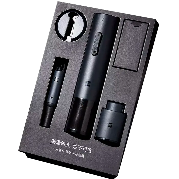 Set pentru vinuri Huohou HU0090, Negru