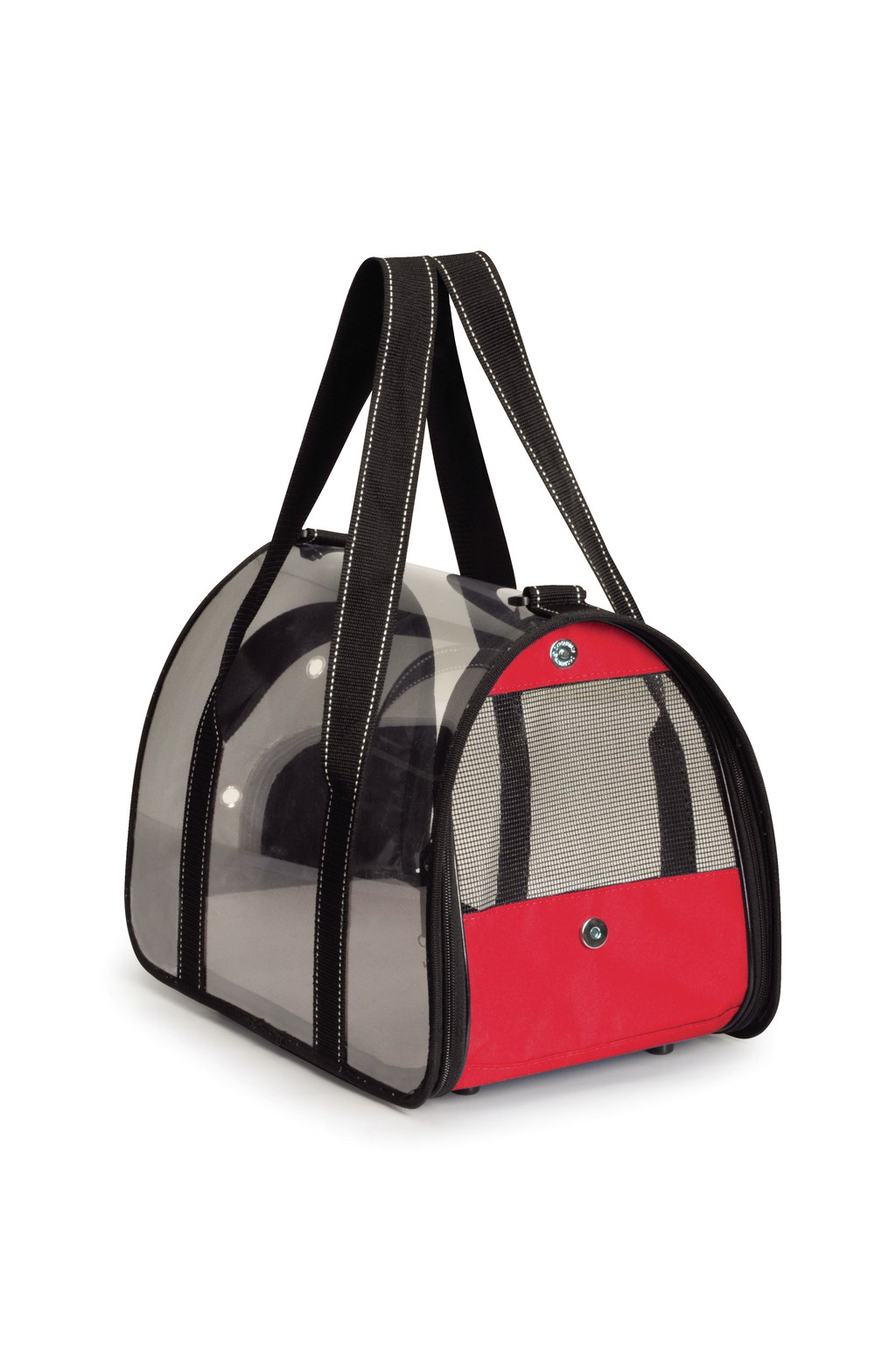 CAMON Carrier with transparent cover Medium RED, geantă de transport