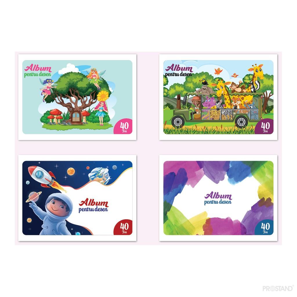 PROSTAND Album p/u desen cu clama A4 40 foi PR-A4-40 /12