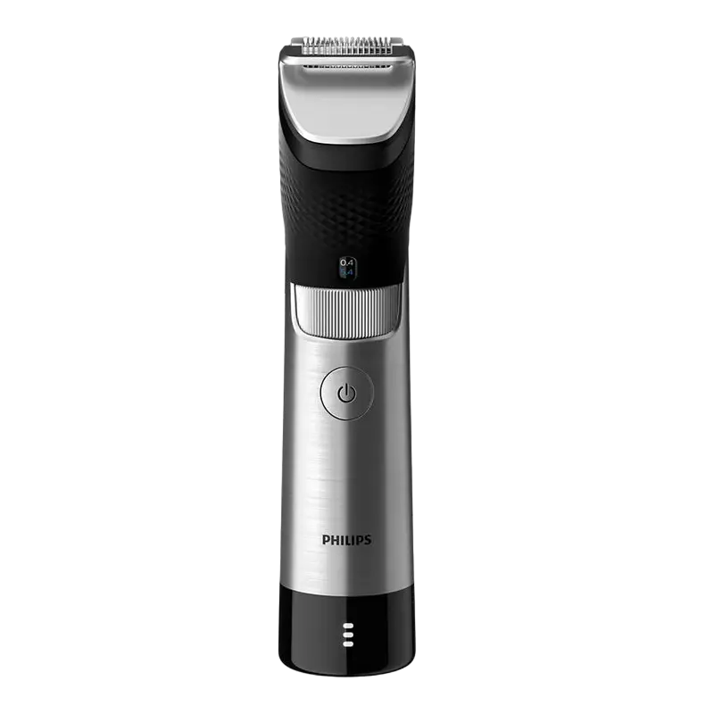 Trimmer pentru bărbați Philips BT9810/15, Argintiu/Negru