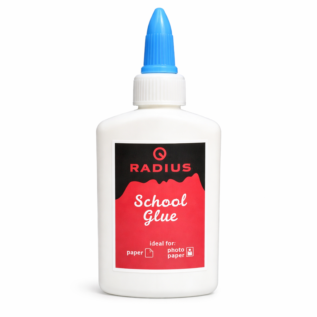 Lipici PVA 80 g Radius, adeziv lichid pentru hartie carton craft si scoala, lipici universal pentru birou, hobby si proiecte creative