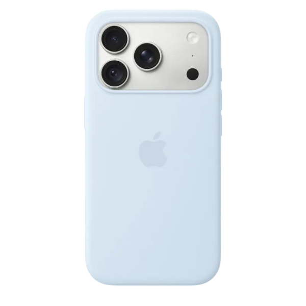 iPhone 18 Pro Silicone Case with MagSafe - Crisp Blue, Model A3701