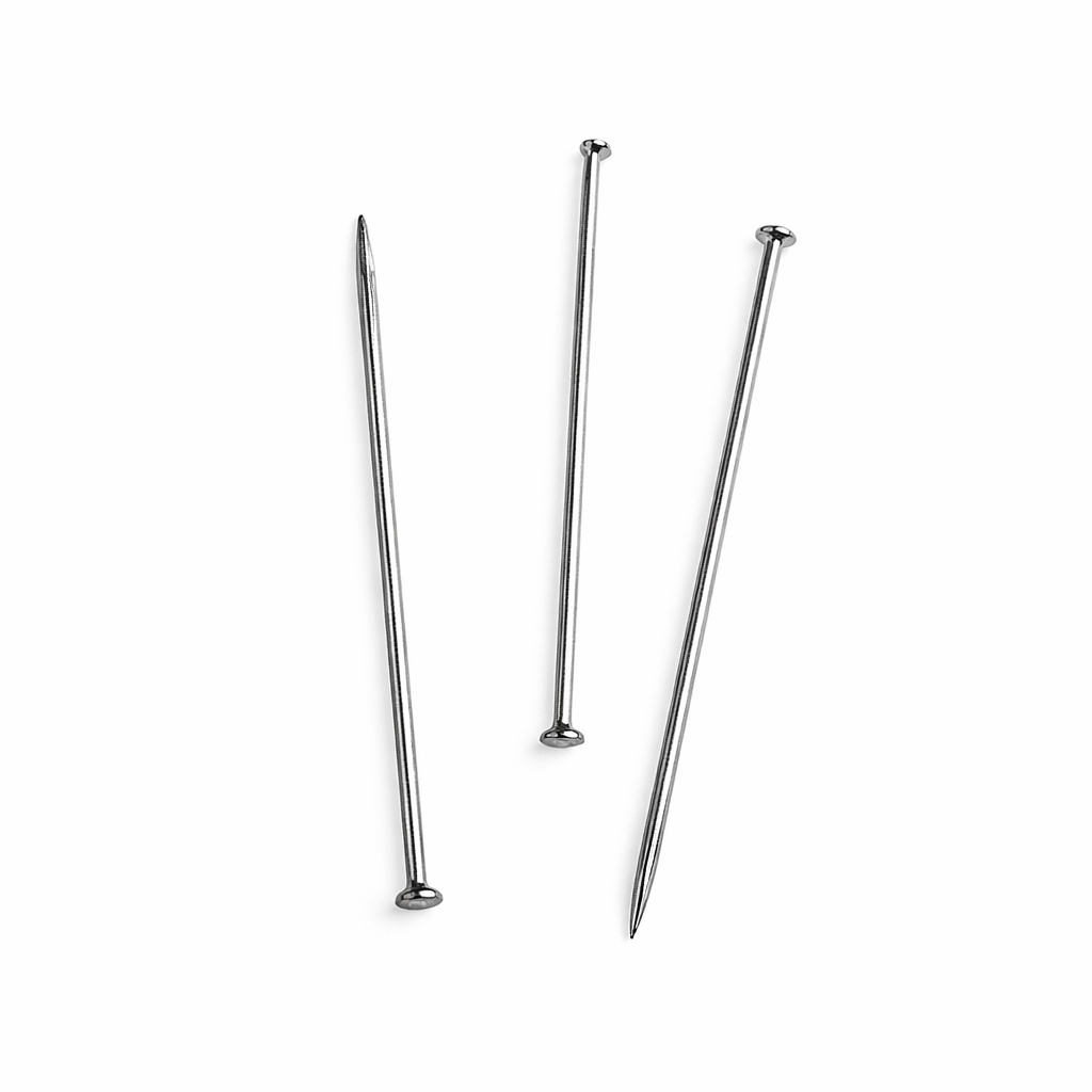 Set 5 cutii ace cu gamalie 28 mm 4Office, ace croitorie metalice pentru fixare materiale textile, ace pentru cusut si craft, 200 buc/cutie
