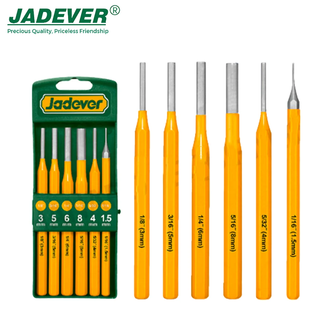 Set 6 dălți și punctatoare la rece 152 mm Jadever