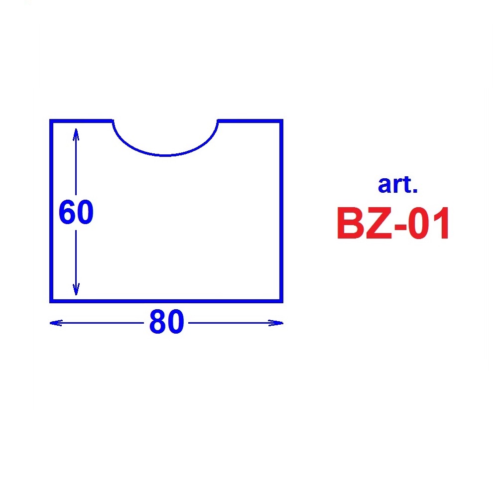 BZ-01 Buzunar transparent 60*80 mm