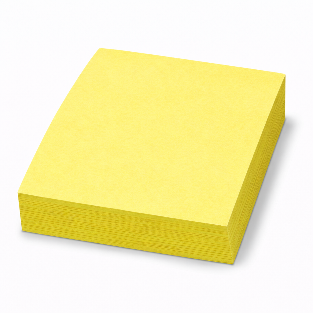 Cub notite adezive, 100 file, 38 x 51 mm, galben, adeziv puternic, usor de lipit si rupt, pentru clasificarea, marcarea documentelor, pentru casa, birou sau scoala, hartie