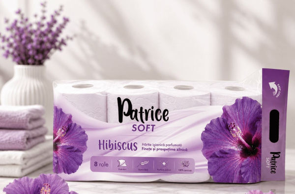 Hirtie igienica  Patrice Hibiscus Soft 8 role 3str.