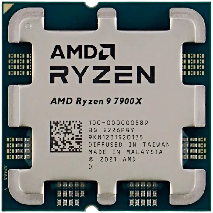 Procesor AMD Ryzen 9 7900X, AMD Radeon Graphics,  | Tray