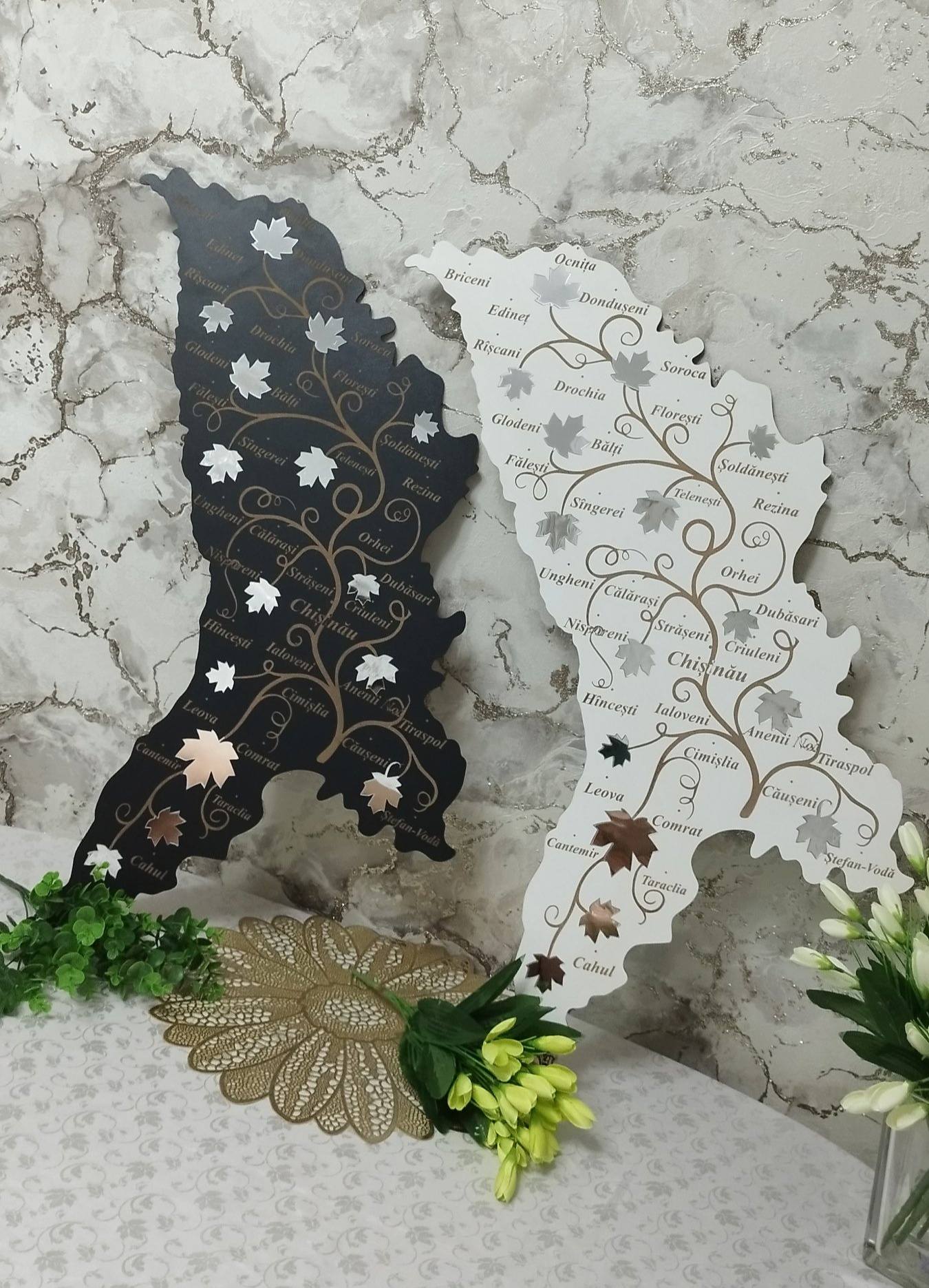 Harta  Moldovei decor