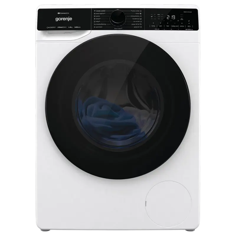 Mașină de spălat Gorenje WPNA84A2TSWIFI, 8kg, Alb