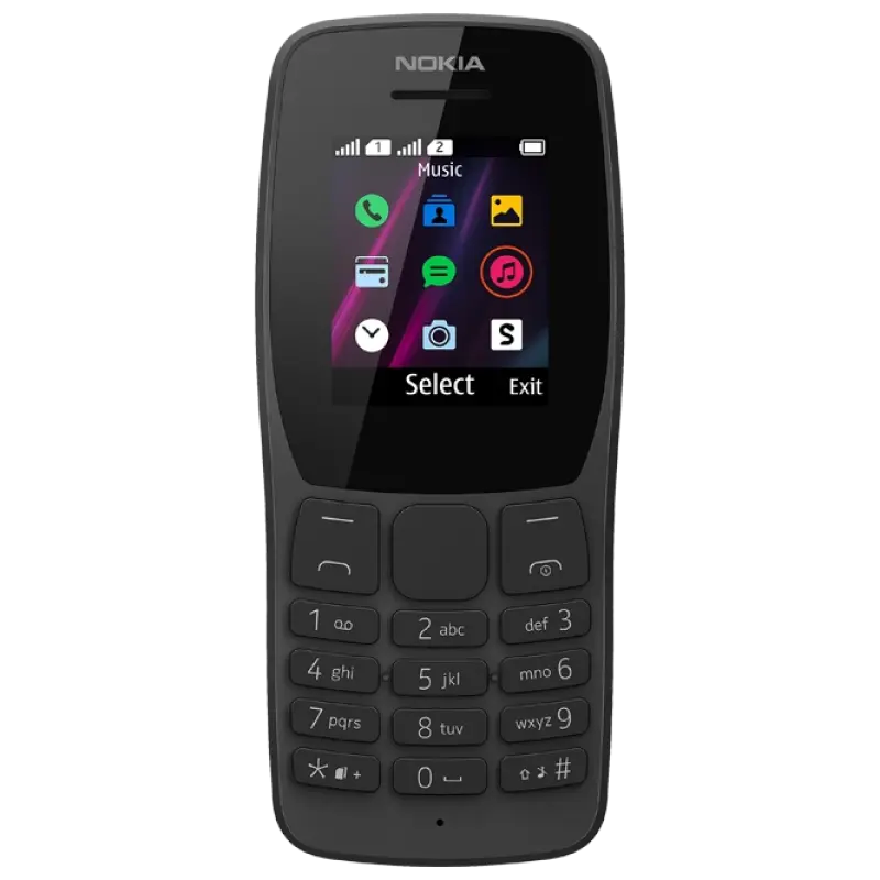 Telefon mobil Nokia 110, Negru