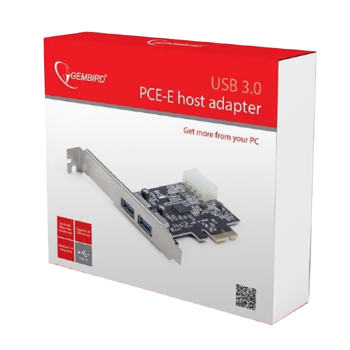Placă de extensie PCI-Express Gembird UPC-30-2P, Negru