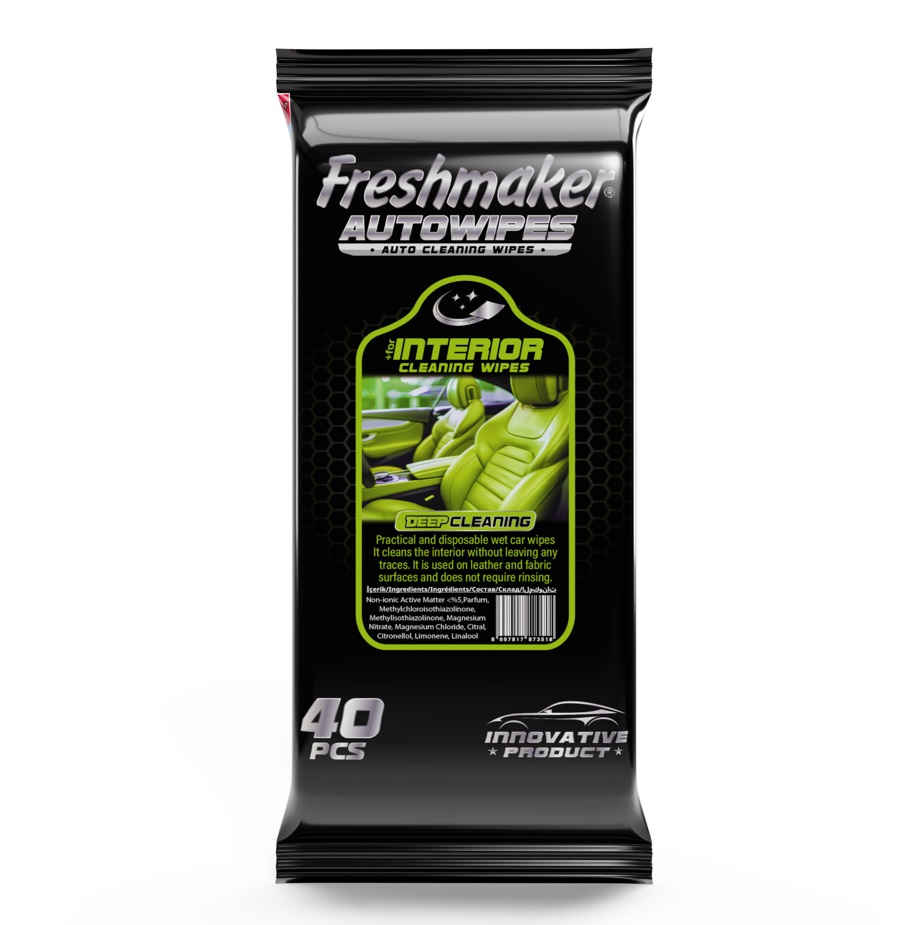 FRESHMAKER AutoWipes Servetele umede p/u curatarea salon auto 40 buc.  1/24