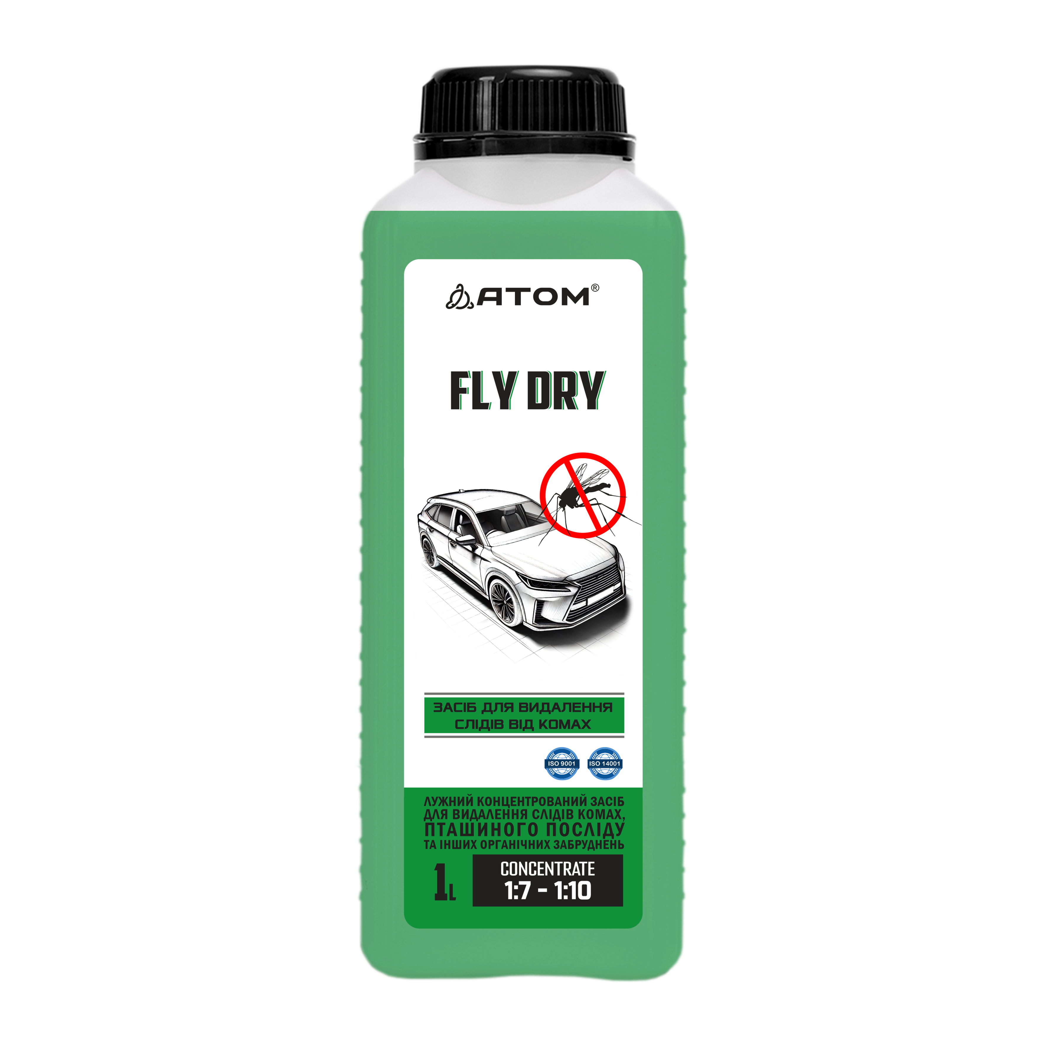 FLY DRY Produs p-u indepartarea urmelor de insecte 1 lit.