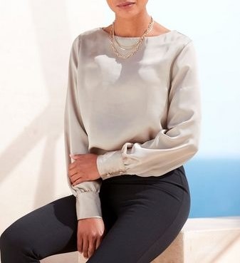 Bluza de satin Lascana