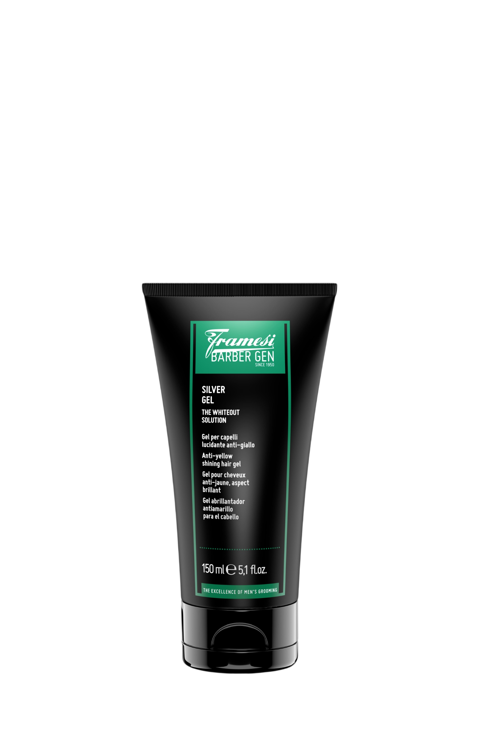 GEL PENTRU PĂR CĂRUNT ȘI DESCHIS LA CULOARE FRAMESI BARBER GEN SILVER GEL