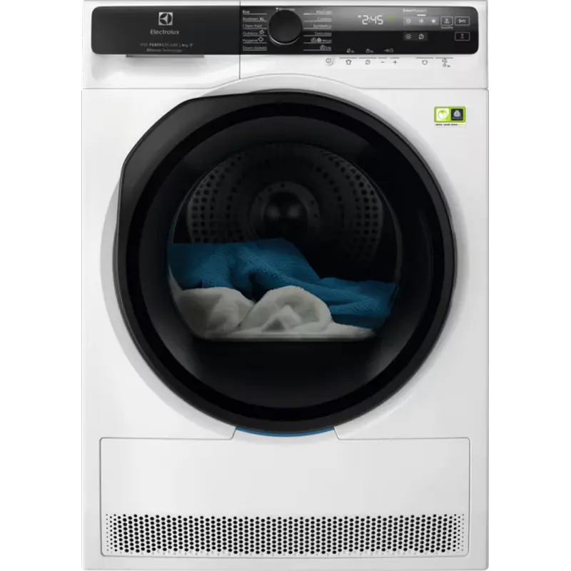 Uscător de rufe Electrolux EW9D587KCE, 8kg, Alb