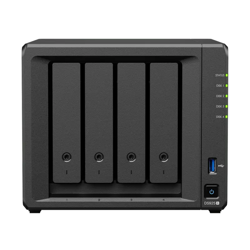 Stocare atașată la rețea SYNOLOGY DS925+, Negru
