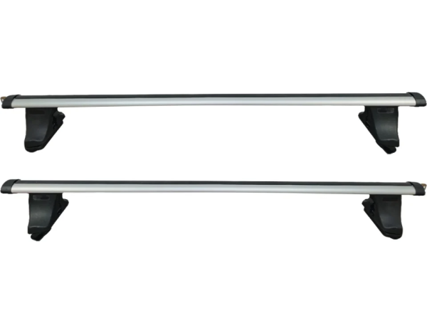 Set 2 bare portbagaj transversale universale compatibil cu automobile fara bare longituninale sau prindere fixa, lungime 120 cm, aluminiu