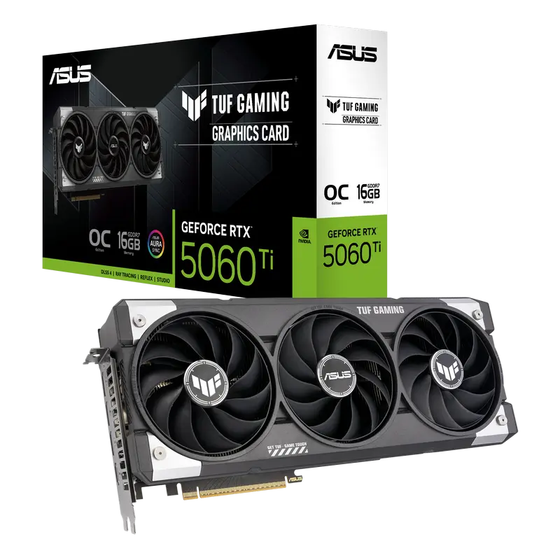 Placă Video ASUS TUF-RTX5060TI-O16G-GAMING, 16GB GDDR7 128bit