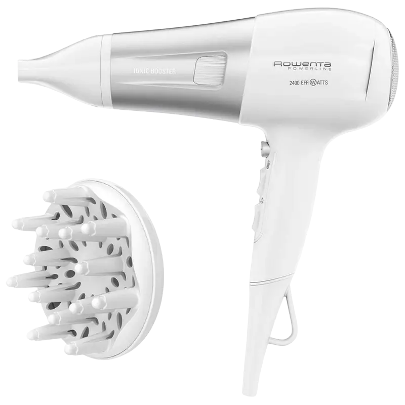 Uscător de păr Rowenta Powerline CV5930F0, 2400 W, Alb