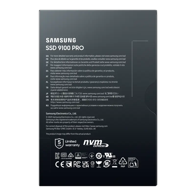 Unitate SSD Samsung 9100 PRO, 1024GB, MZ-VAP1T0BW