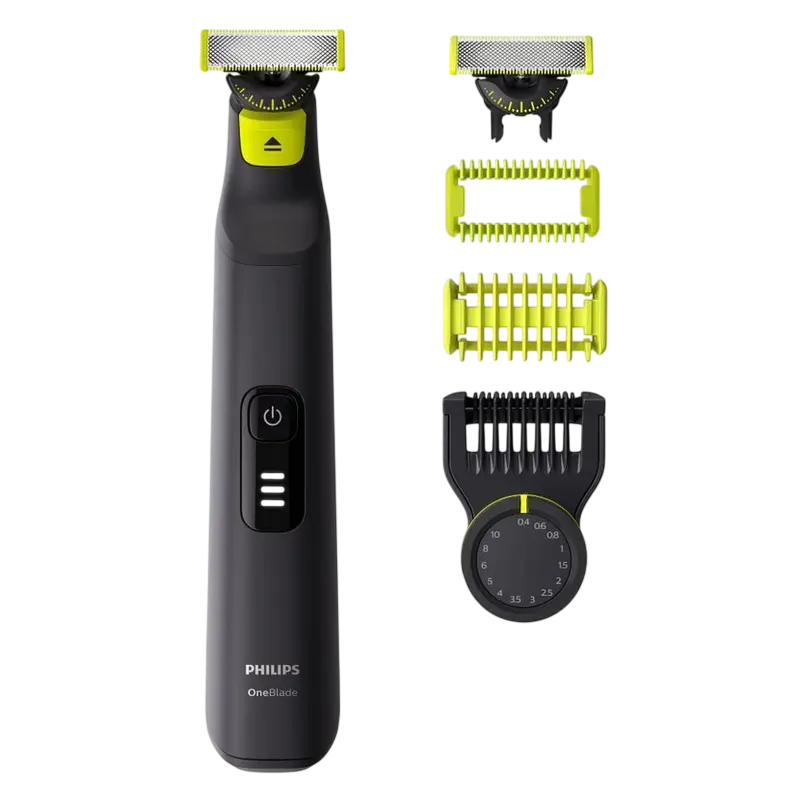 Trimmer pentru bărbați Philips QP6542/15 OneBlade Pro 360, Negru