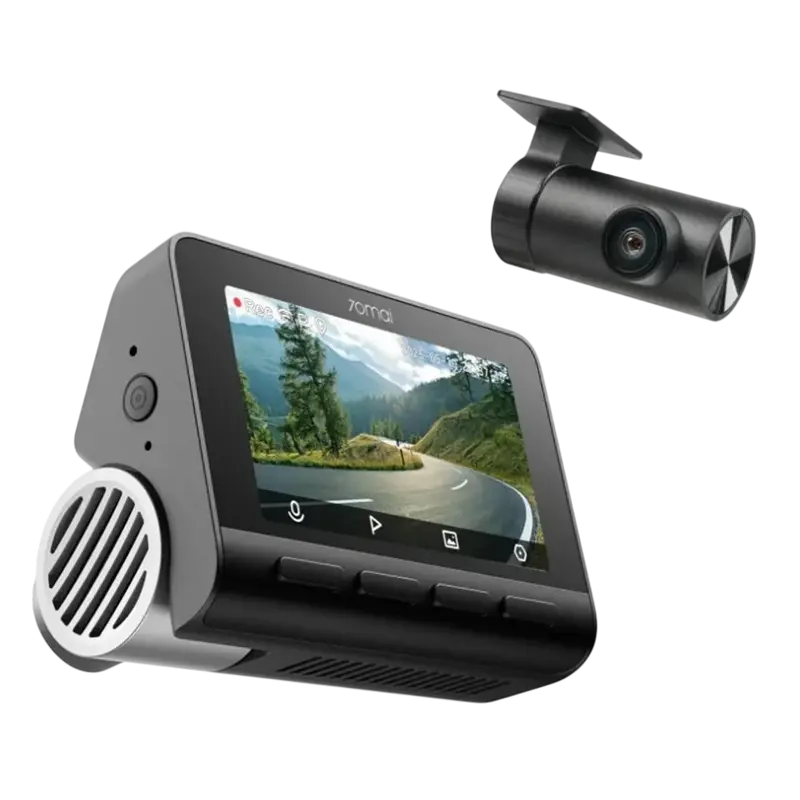 Set Dash Cam față și spate 70mai A810S + Rear cam RC24, Negru