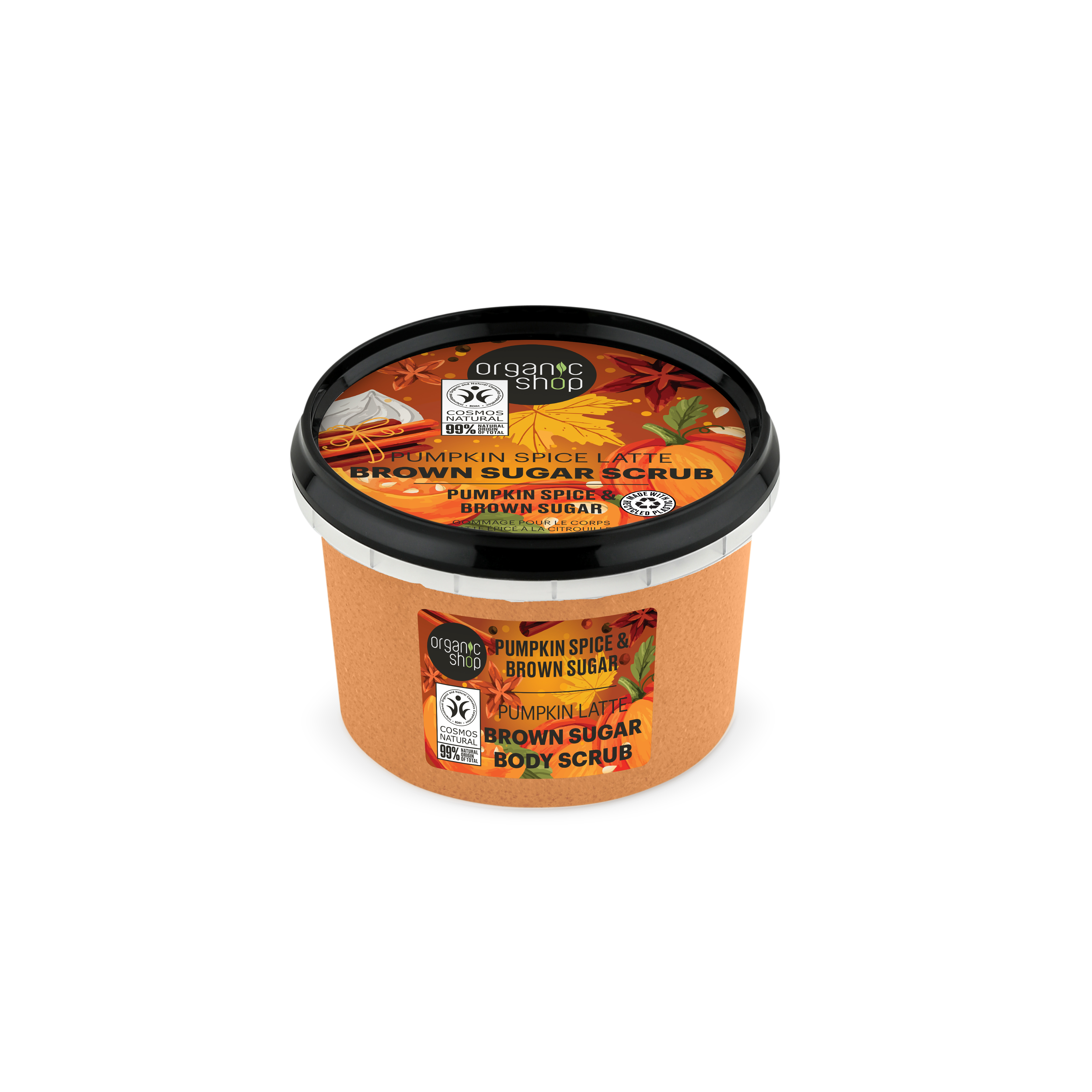 Organic Shop Scrub de corp cu zahar brun Pumpkin Spice Latte 250ml