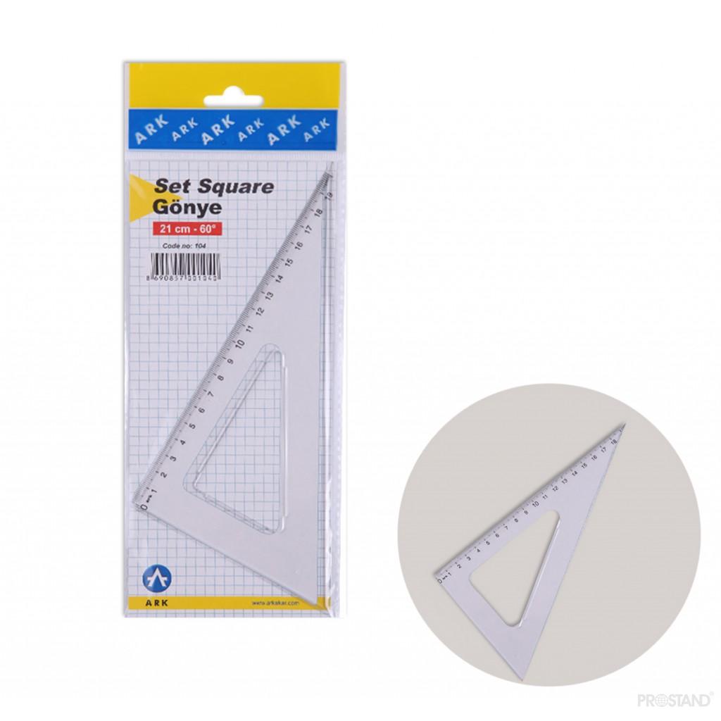 Rigla triunghi 21cm 60'  104  ARK