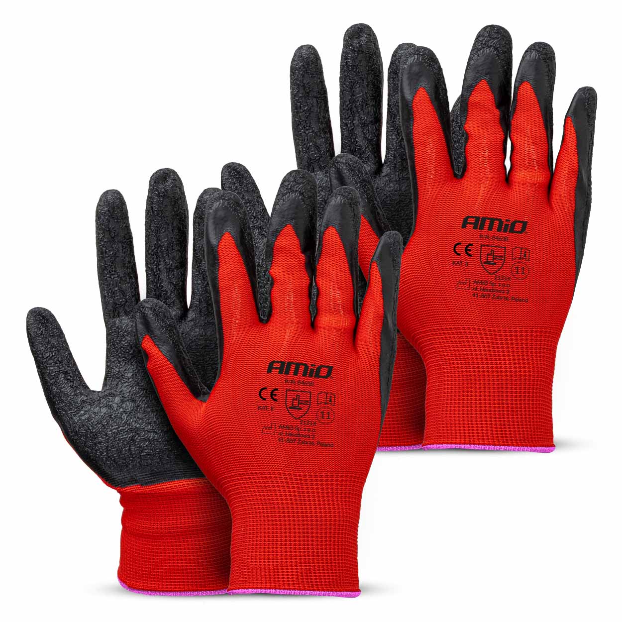 04638 Manusi de protectie acoperite cu latex PE,marimea 11 (4 buc)