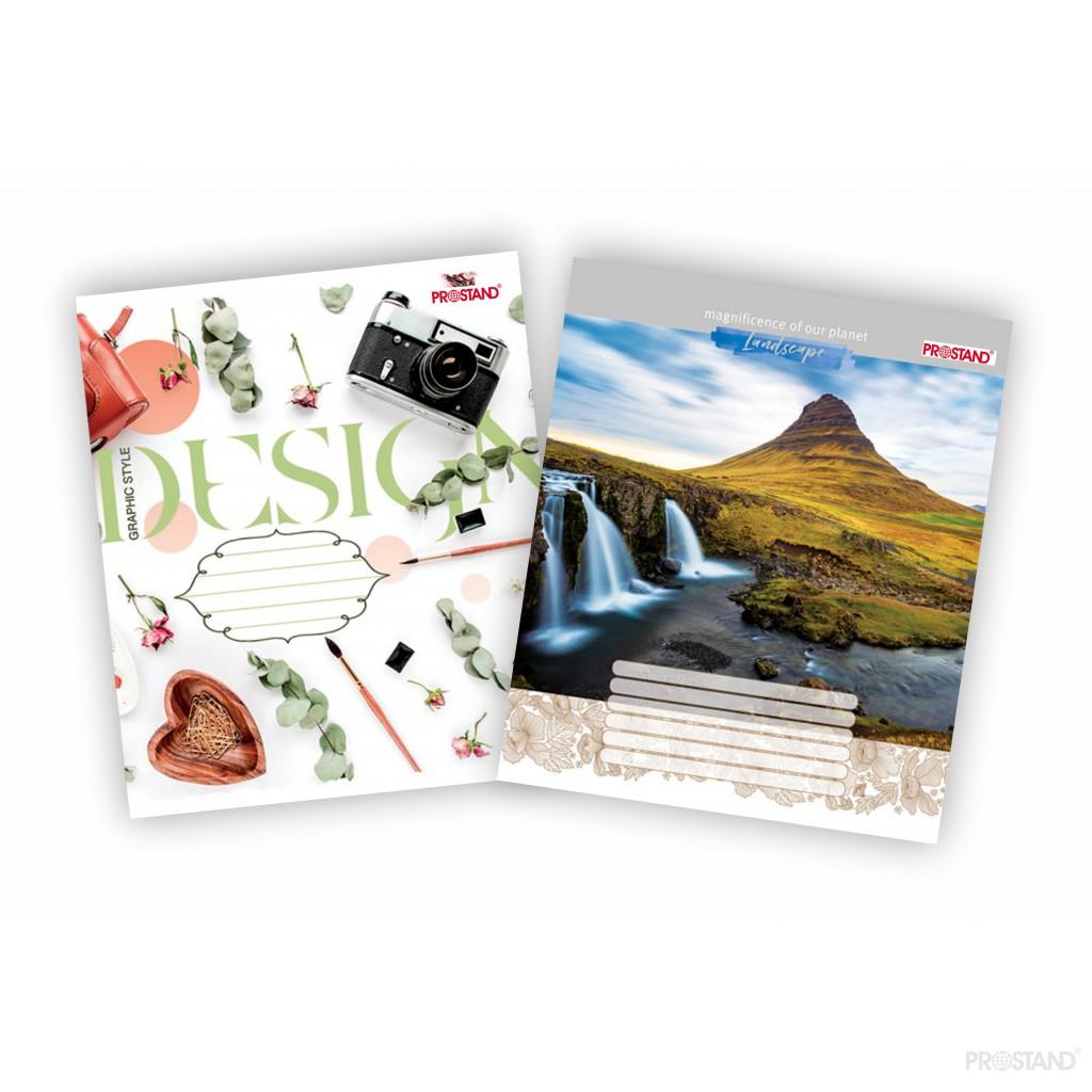 Caiet 96f Prostand coperta color TPR 96 -TC 1/8 01 linie mare