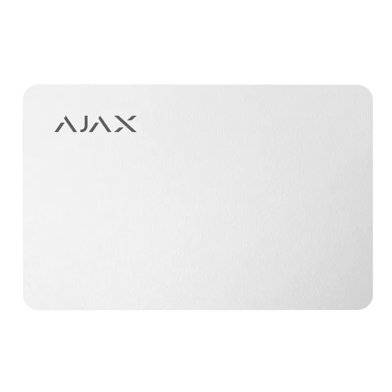 Card securizat fără contact Ajax Pass, Alb