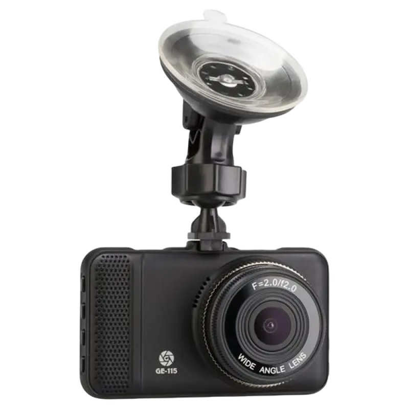 Cameră auto DVR Globex GE-115, Full-HD 1080P, Negru